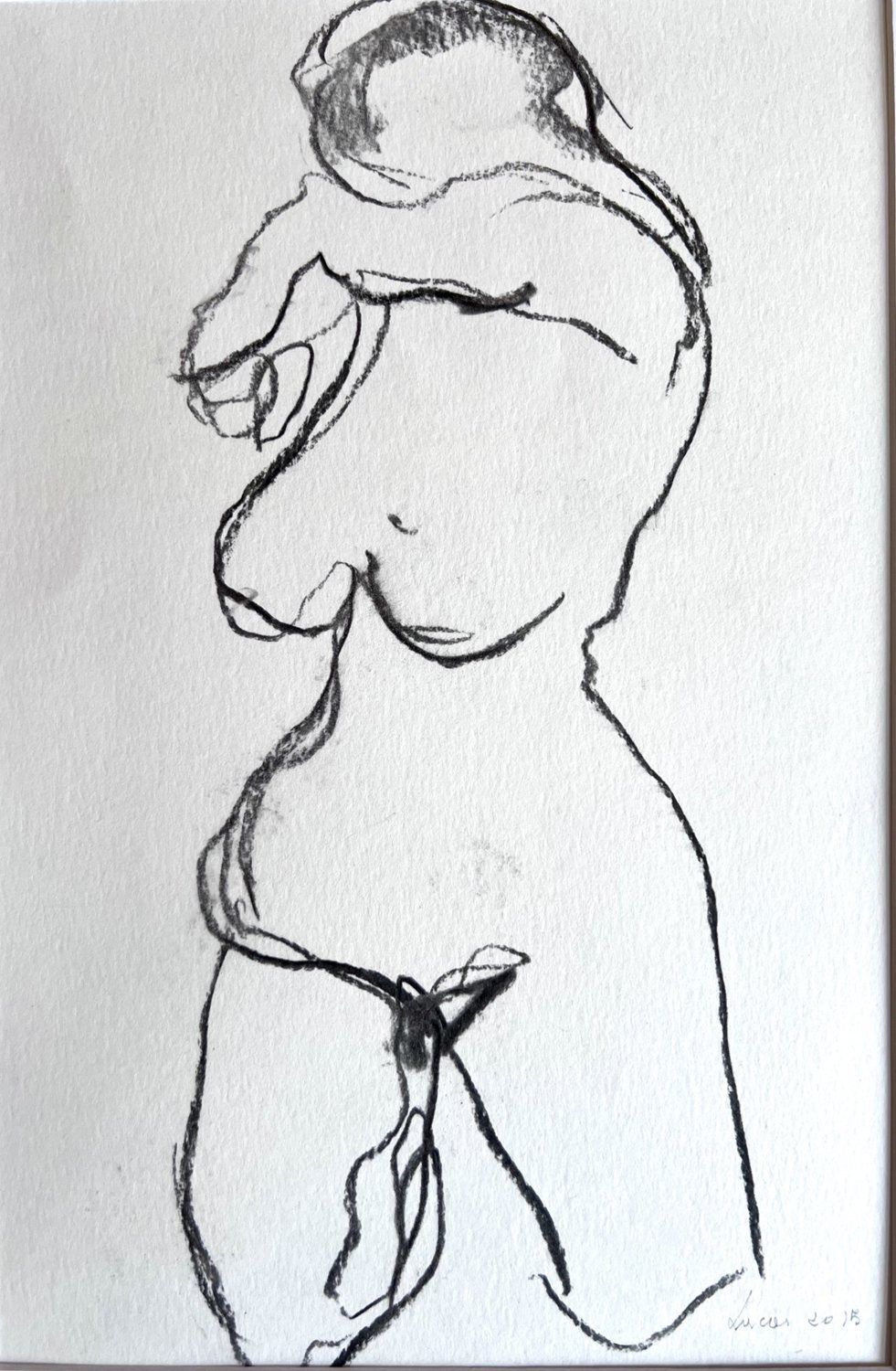 Lucas Neyt, Naakt, snelle schets, 2015